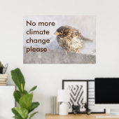 Poster Sensibilisation au changement climatique (Bureau à domicile)