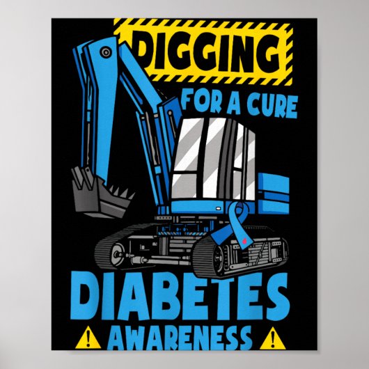Poster Sensibilisation au diabète de type 1 T1d (Devant)