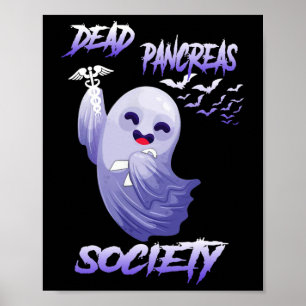 Poster Sensibilisation au diabète Pancréas mortes Société