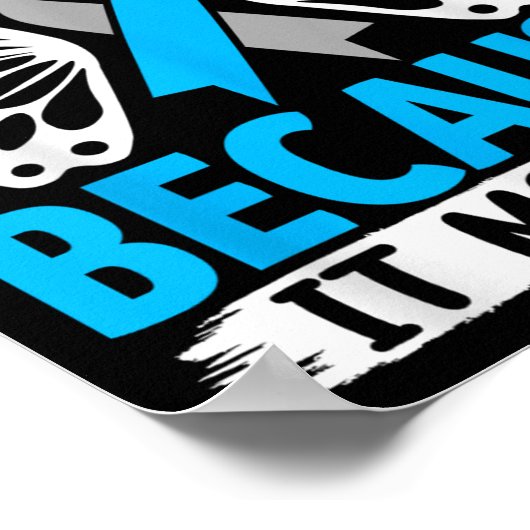 Poster Sensibilisation au diabète Parce que c'est  (Coin)