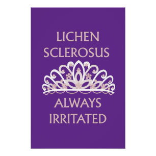 Poster Sensibilisation au Lichen Scléreux "Toujours Irrit