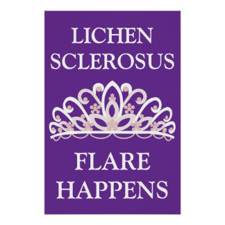 Poster Sensibilisation au lichen scléreux « Une poussée a