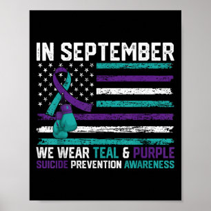 Poster Sensibilisation au suicide 2024 En septembre nous