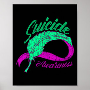 Poster Sensibilisation au suicide Ailes Santé mentale Joy