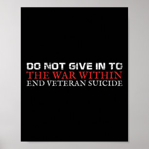 Poster Sensibilisation au suicide chez les vétérans