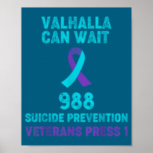 Poster Sensibilisation au suicide chez les vétérans - 988