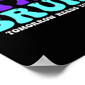 Poster Sensibilisation au suicide Demain a besoin de vous (Coin)