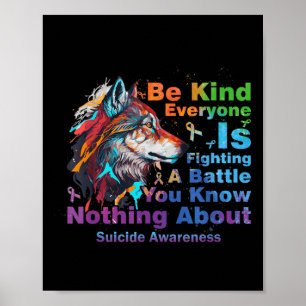 Poster Sensibilisation Au Suicide Être Comme Tout Le Mond