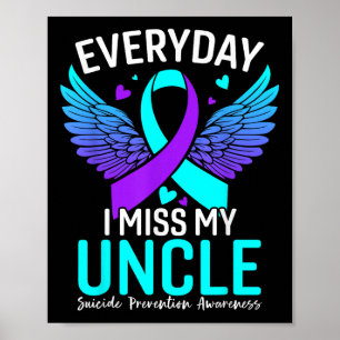 Poster Sensibilisation au suicide Oncle-chemise Préventio