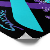 Poster Sensibilisation au suicide papillon Santé mentale (Coin)