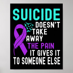 Poster Sensibilisation au suicide Prévention du suicide