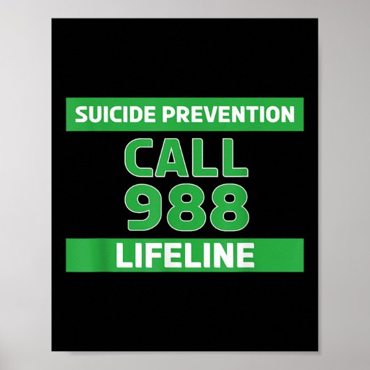 Poster Sensibilisation au suicide - Prévention Lifeline 9 (Devant)