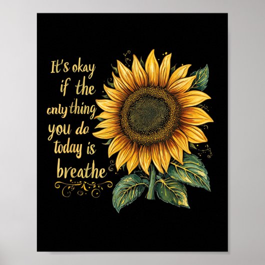 Poster Sensibilisation au suicide Tournesol (Devant)