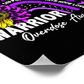 Poster Sensibilisation au surdosage du ruban pourpre arc- (Coin)