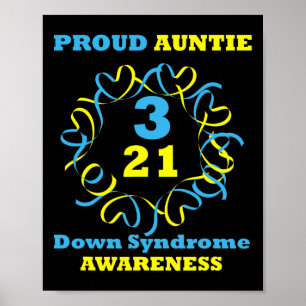 Poster Sensibilisation au syndrome de Down Fier Tantes