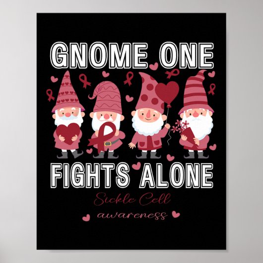 Poster Sensibilisation aux cellules de faucille Le Gnome  (Devant)