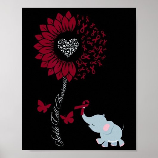 Poster Sensibilisation aux cellules de faucille Papillon (Devant)