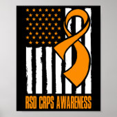 Poster Sensibilisation aux Cris Drapeaux américains (Devant)