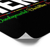 Poster Sensibilisation aux déficiences du développement H (Coin)