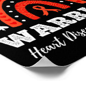 Poster Sensibilisation aux maladies cardiaques des guerri (Coin)