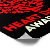 Poster Sensibilisation aux maladies cardiaques Go Red In (Coin)