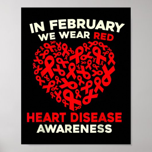Poster Sensibilisation aux maladies cardiaques Go Red In (Devant)
