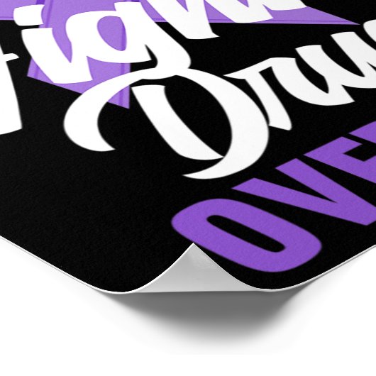 Poster Sensibilisation aux opioïdes Lutter contre l'overd (Coin)