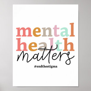 Poster Sensibilisation aux problèmes de santé Psychologue