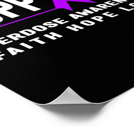 Poster Sensibilisation aux surdoses - Soutien Sensibilisa (Coin)