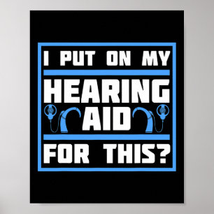 Poster Sensibilisation des sourds Implant d'aide auditive