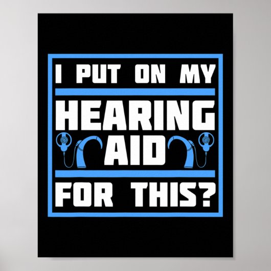 Poster Sensibilisation des sourds Implant d'aide auditive (Devant)