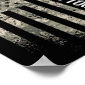 Poster Sensibilisation des vétérans au suicide Drapeau am (Coin)