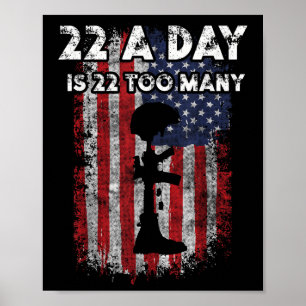 Poster Sensibilisation Des Vétérans De L'Armée Au Suicide