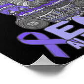 Poster Sensibilisation Et Cadeaux Eléphant Violet (Coin)