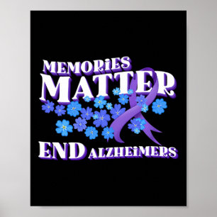 Poster Sensibilisation Et Cadeaux Ruban Violet Et Oubliez