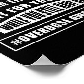 Poster Sensibilisation Guerrier Toxicomanie Survivant Sou (Coin)