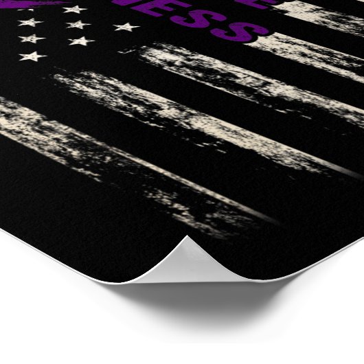 Poster Sensibilisation Indicateur Pruple Ribbon Toxicité  (Coin)