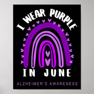 Poster Sensibilisation Je Porte Du Violet En Juin Heimer