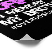 Poster Sensibilisation Je Porte Violet En Mémoire Mon Frè (Coin)