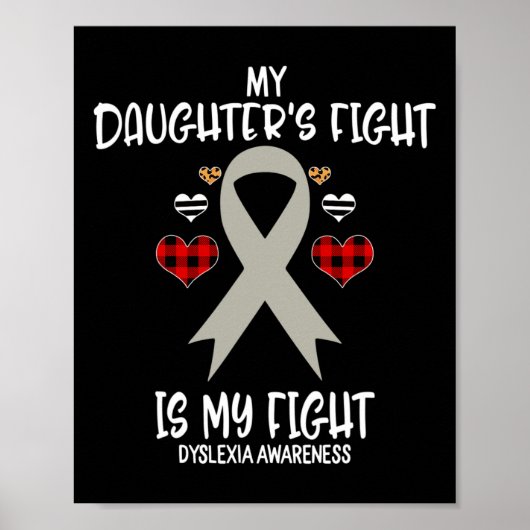 Poster Sensibilisation Le Combat De Ma Fille Est Mon Comb (Devant)