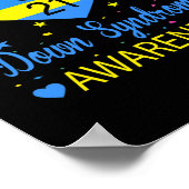 Poster Sensibilisation mondiale au syndrome de Down 21 ma (Coin)