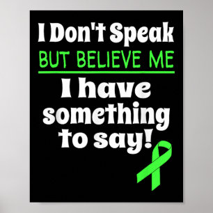 Poster Sensibilisation non verbale Cérébral Palsy Dommage