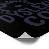 Poster Sensibilisation Oooom Vache Dyslexique Lecture App (Coin)