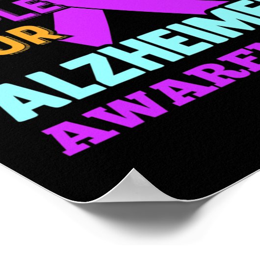 Poster Sensibilisation Porter pourpre pour Heimer's (Coin)