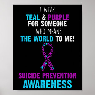 Poster Sensibilisation Prévention du suicide Cadeau Turqu