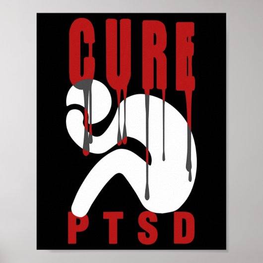 Poster Sensibilisation Ptsd Cure 1 Déclin post-traumatiqu (Devant)