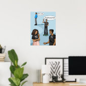 Poster Sensibilisation sociale (Matte) (Bureau à domicile)