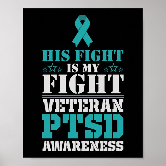 Poster Sensibilisation Son combat est mon combat PTSD Tur (Devant)