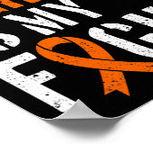 Poster Sensibilisation Son Combat Est Mon Soutien De Comb (Coin)