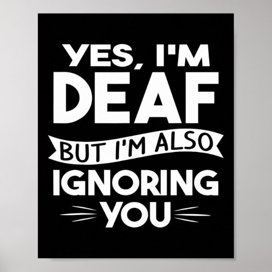 Poster Sensibilisation Sourde Perte auditive Culture Sour (Devant)